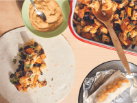 Roasted Cauliflower and Black Bean Burrito